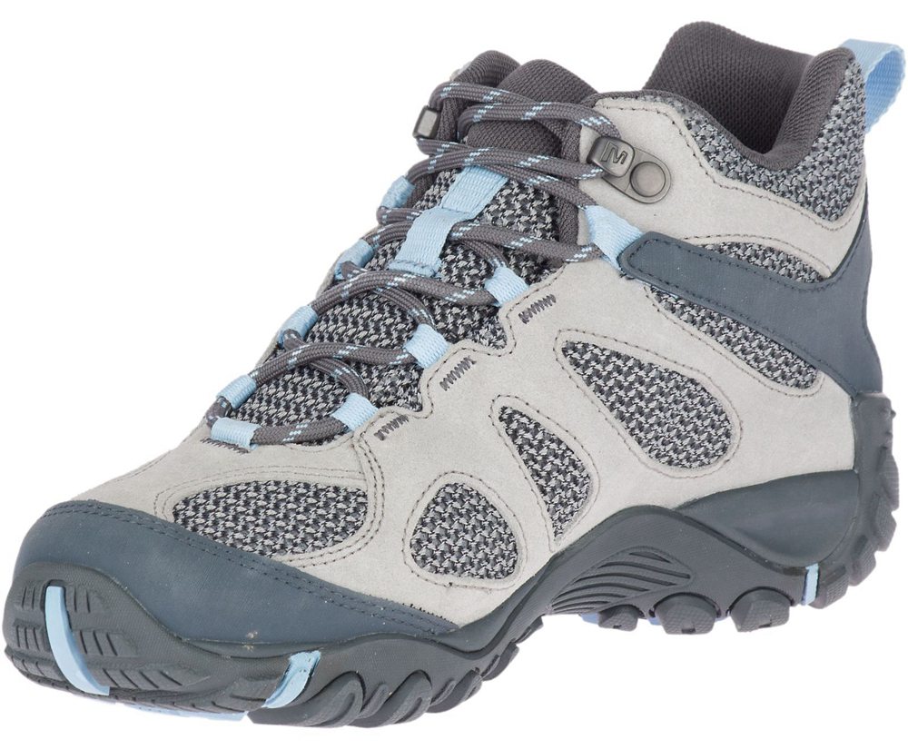 Merrell Støvler Dame - Yokota 2 Mid Waterproof - Grå - LVQ871502
